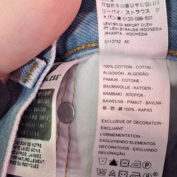 Levi's Premium Big E Women's 501 Original Fit High Rise Denim Shorts size 26 - Picture 8 of 9